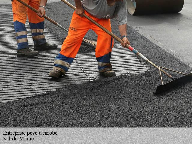 Entreprise pose d'enrobé Val-de-Marne 