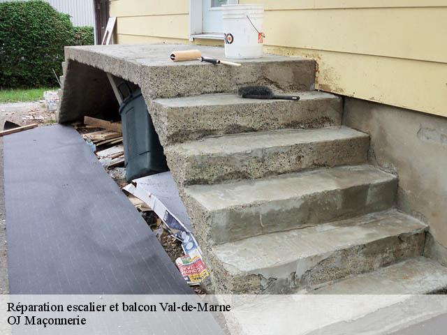 Réparation escalier et balcon 94 Val-de-Marne  OJ Maçonnerie