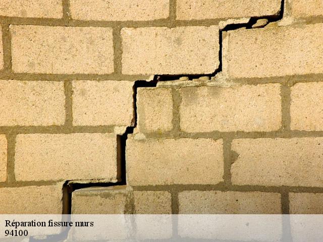 Réparation fissure murs  94100