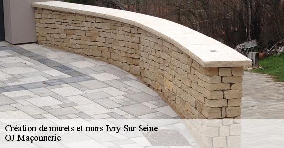 Création de murets et murs  ivry-sur-seine-94200 OJ Maçonnerie
